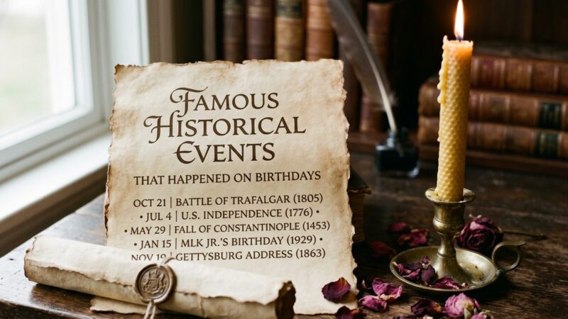 Famous Historical Events That Happened on Birthdays