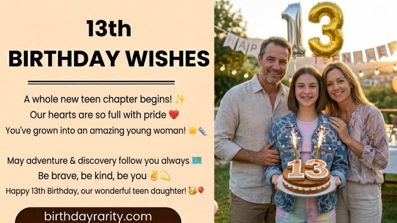 13th Birthday Wishes