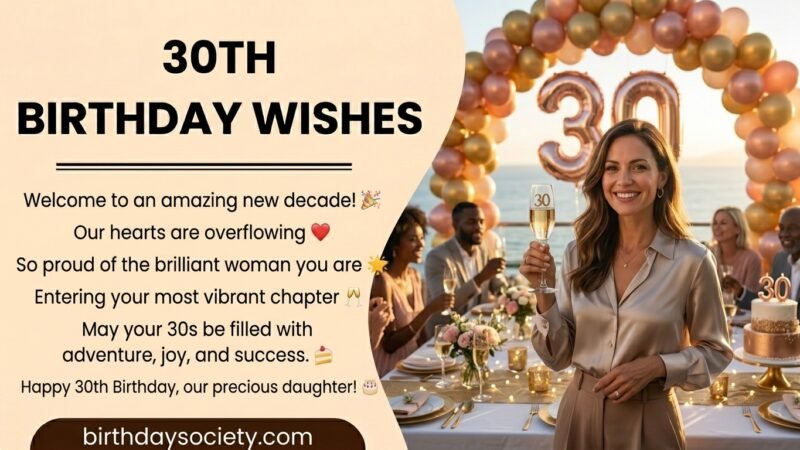 30th Birthday Wishes