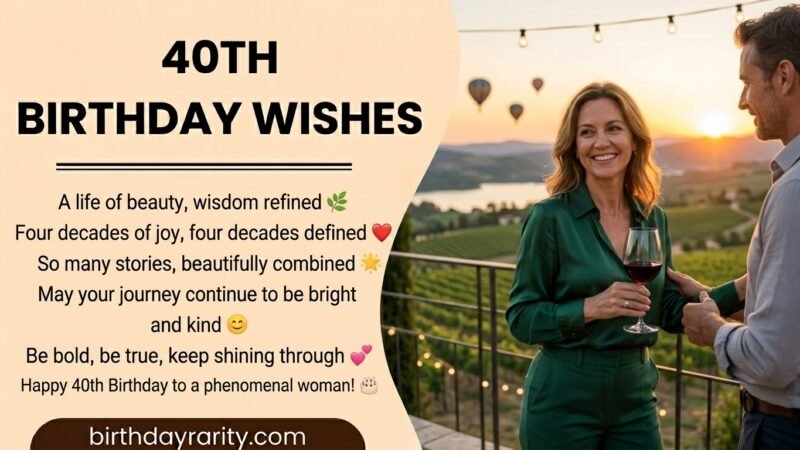 40th Birthday Wishes