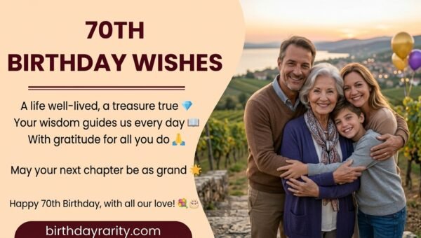 70th Birthday Wishes