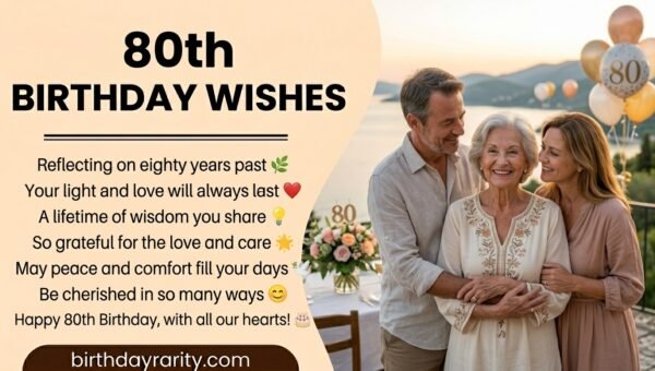 80th Birthday Wishes