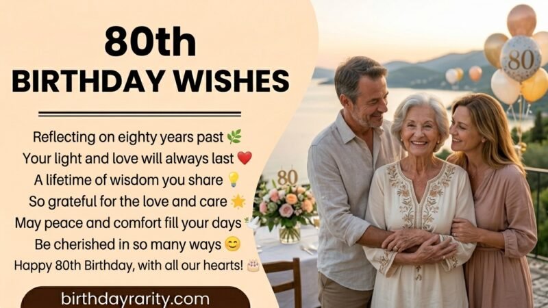 80th Birthday Wishes