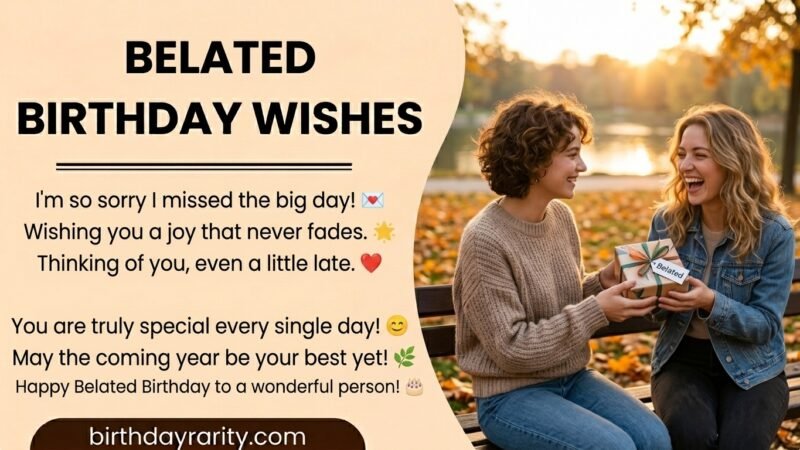Belated Birthday Wishes