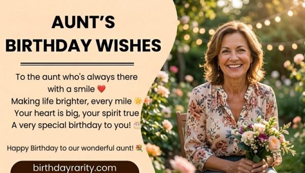 Birthday Wishes for Aunt
