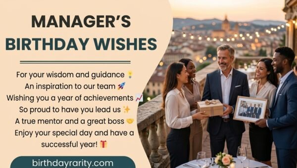 Birthday Wishes for Boss/Manager