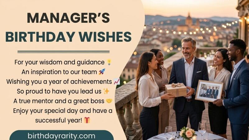 Birthday Wishes for Boss/Manager