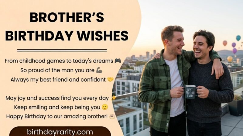 Birthday Wishes for Brother