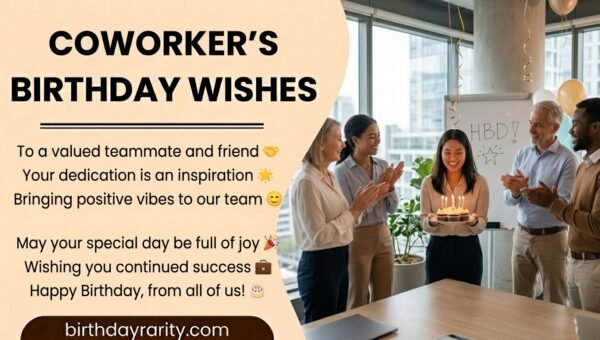 Birthday Wishes for Coworker/Colleague