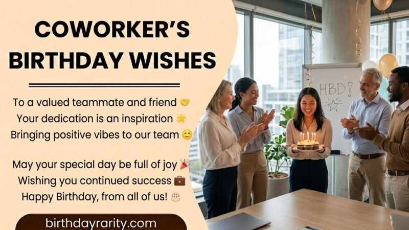 Birthday Wishes for Coworker/Colleague
