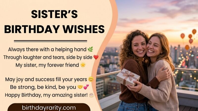 Birthday Wishes for Sister