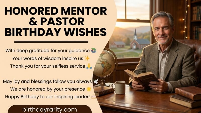 Birthday Wishes for Teacher/Pastor