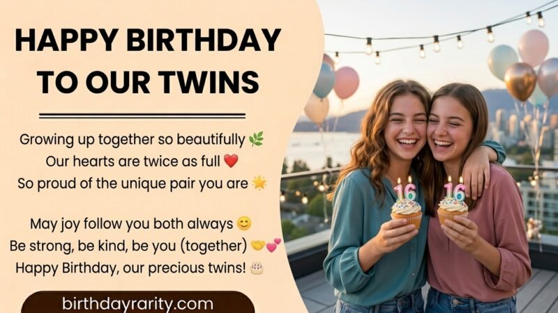 Birthday Wishes for Twins