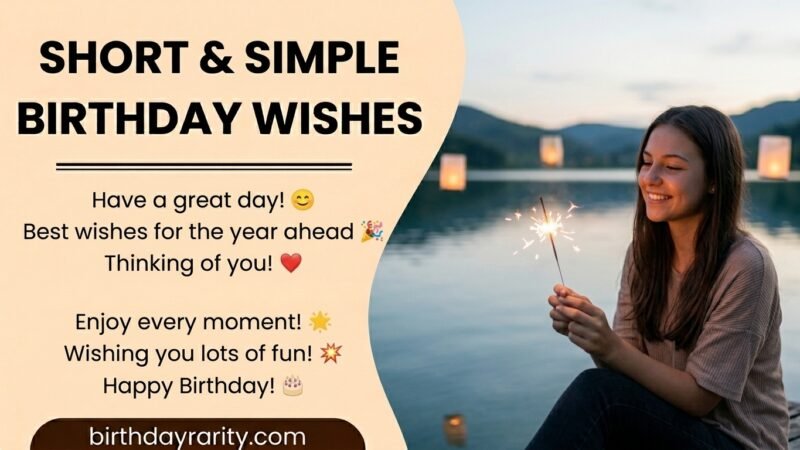 Short & Simple Birthday Wishes