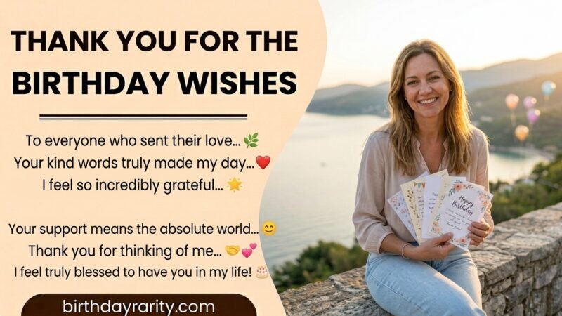 Thank You for Birthday Wishes